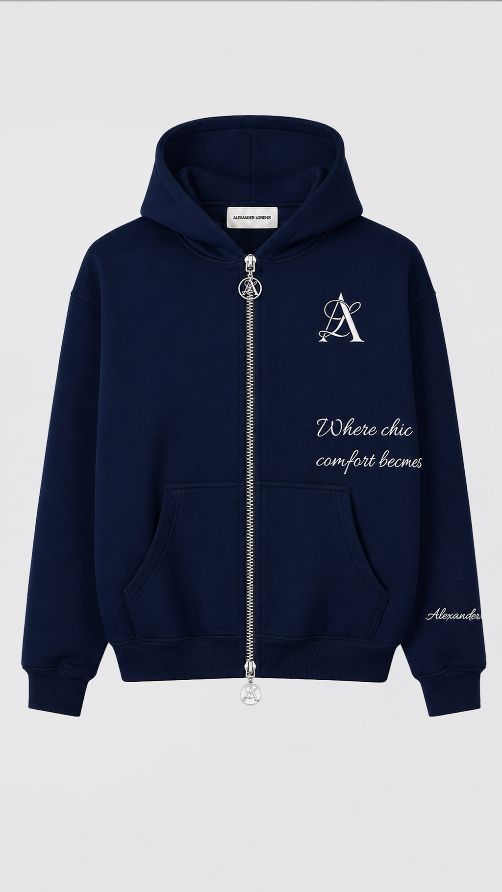SIGNATURE 26 - ZIP HOODIE NAVY BLUE