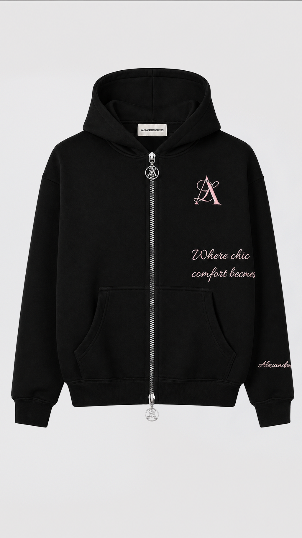 SIGNATURE 26 - ZIP HOODIE BLACK ROSA
