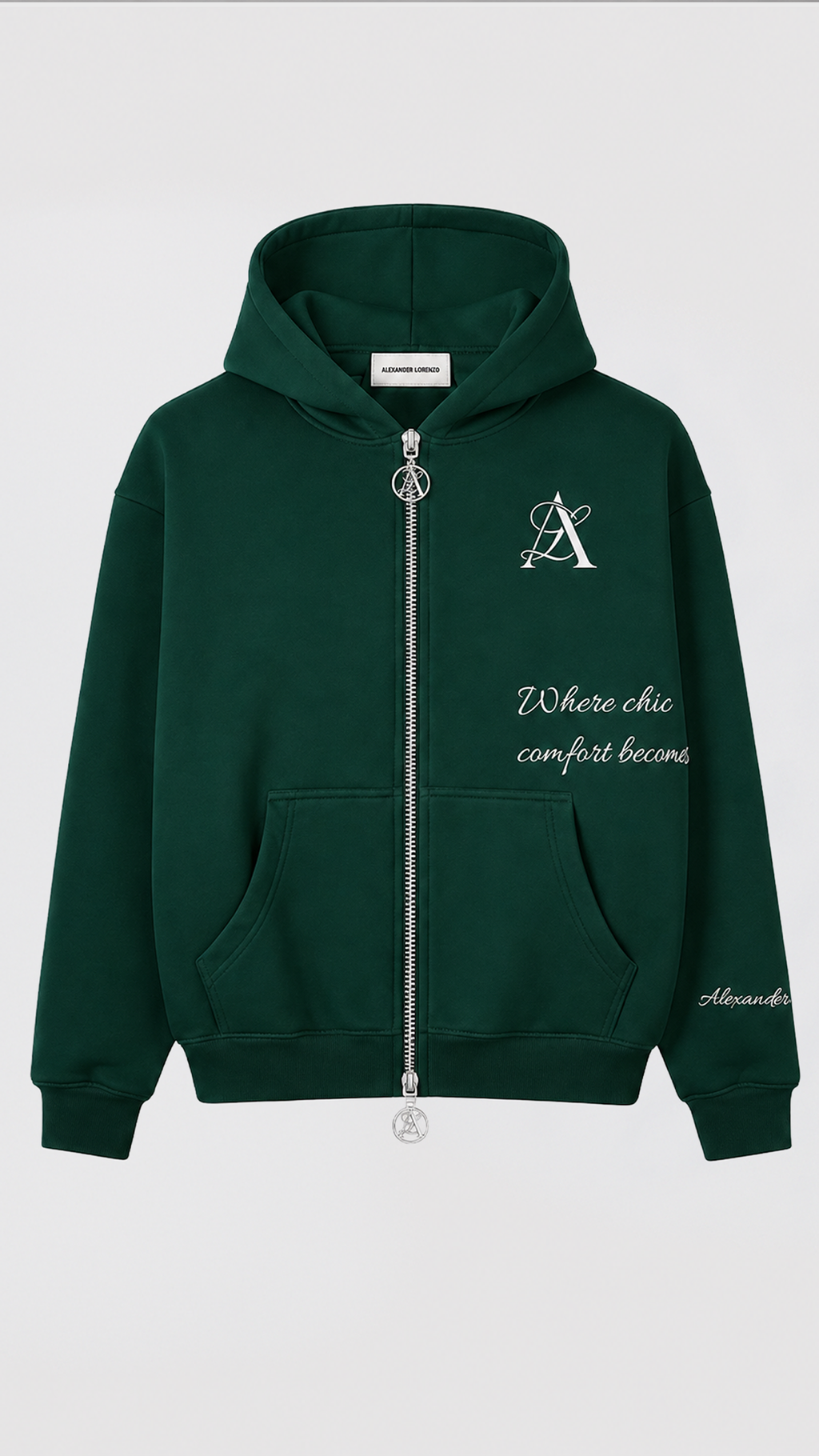 SIGNATURE 26 - ZIP HOODIE PINE GREEN