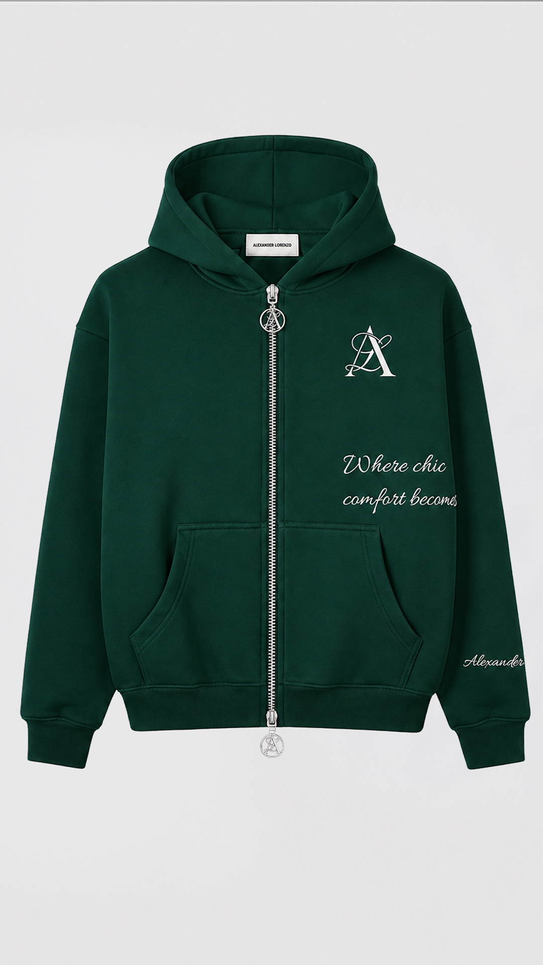 SIGNATURE 26 - ZIP HOODIE PINE GREEN