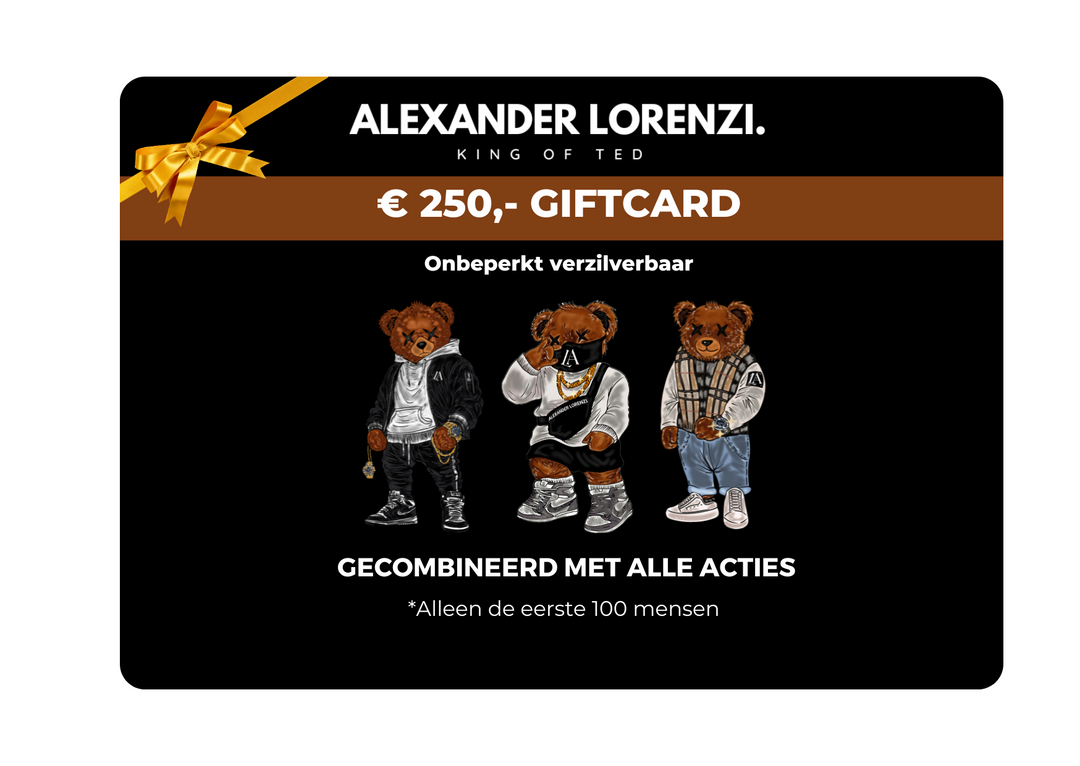 ALEXANDER LORENZI GIFTCARD € 250,- - Alexander Lorenzi