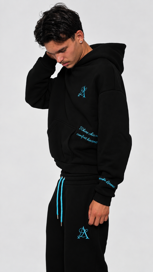 NERO CELESTE HOODIE
