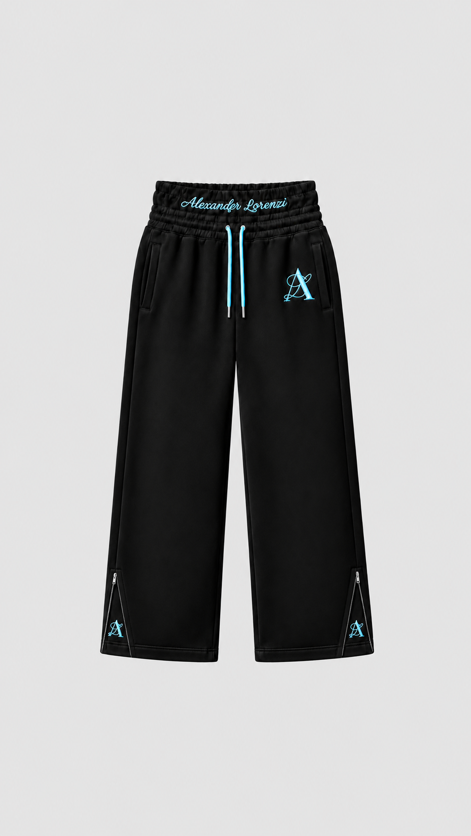 NERO CELESTE DOUBLE WAIST PANTS