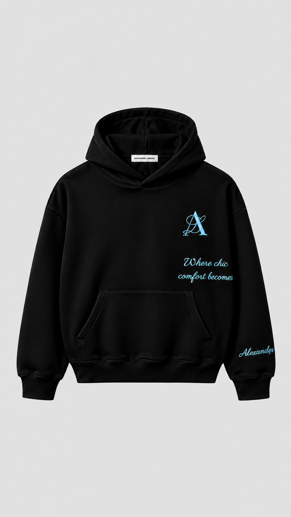 NERO CELESTE HOODIE