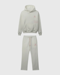 HOODIE & WIDE-LEG PANTS SET WHITE ROSA