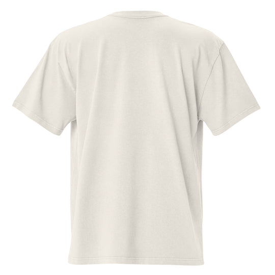 SWAGGER TED OVERSIZED HEAVY T-SHIRT - FADED BONE - Alexander Lorenzi