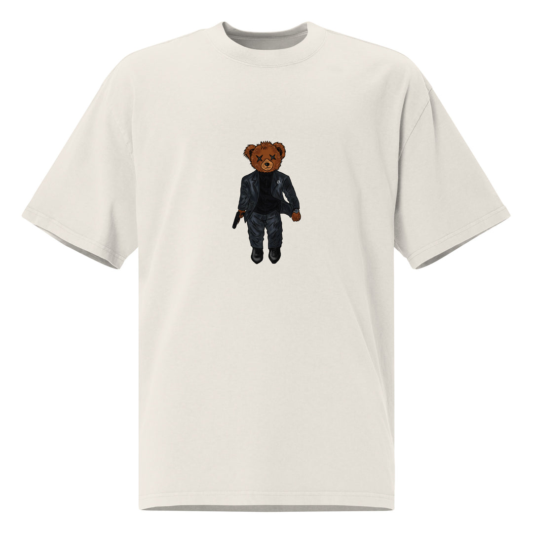 JOHN WICK OVERSIZED HEAVY TED T-SHIRT - FADED BONE