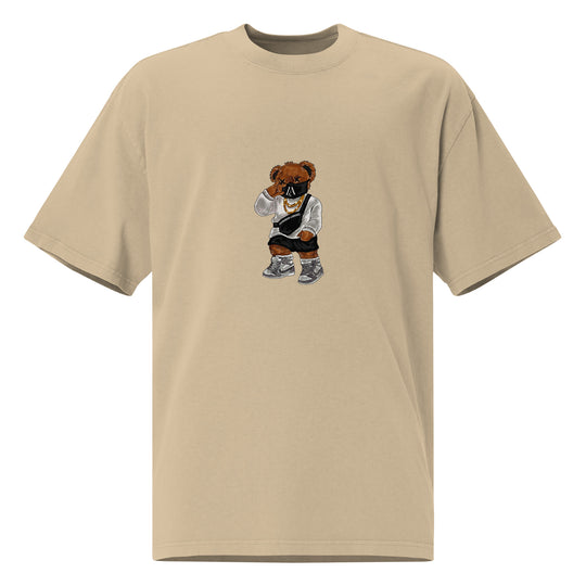 STREETWISE OVERSIZED HEAVY TED T-SHIRT - FADED KHAKI