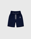 Alexander Lorenzi Signature 26 Shorts Navy Blue wide-leg unisex
