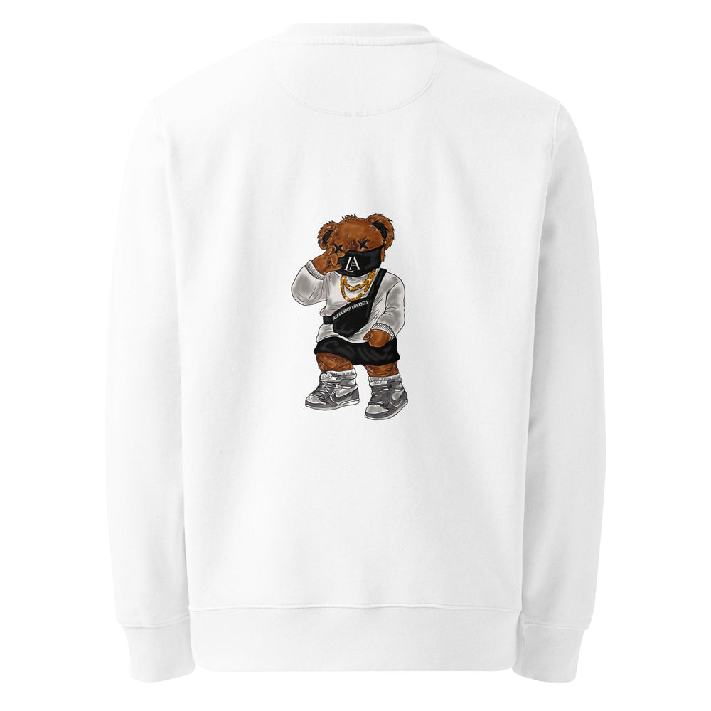 STREETWISE BACK ESSENTIALS TED SWEATER - WHITE