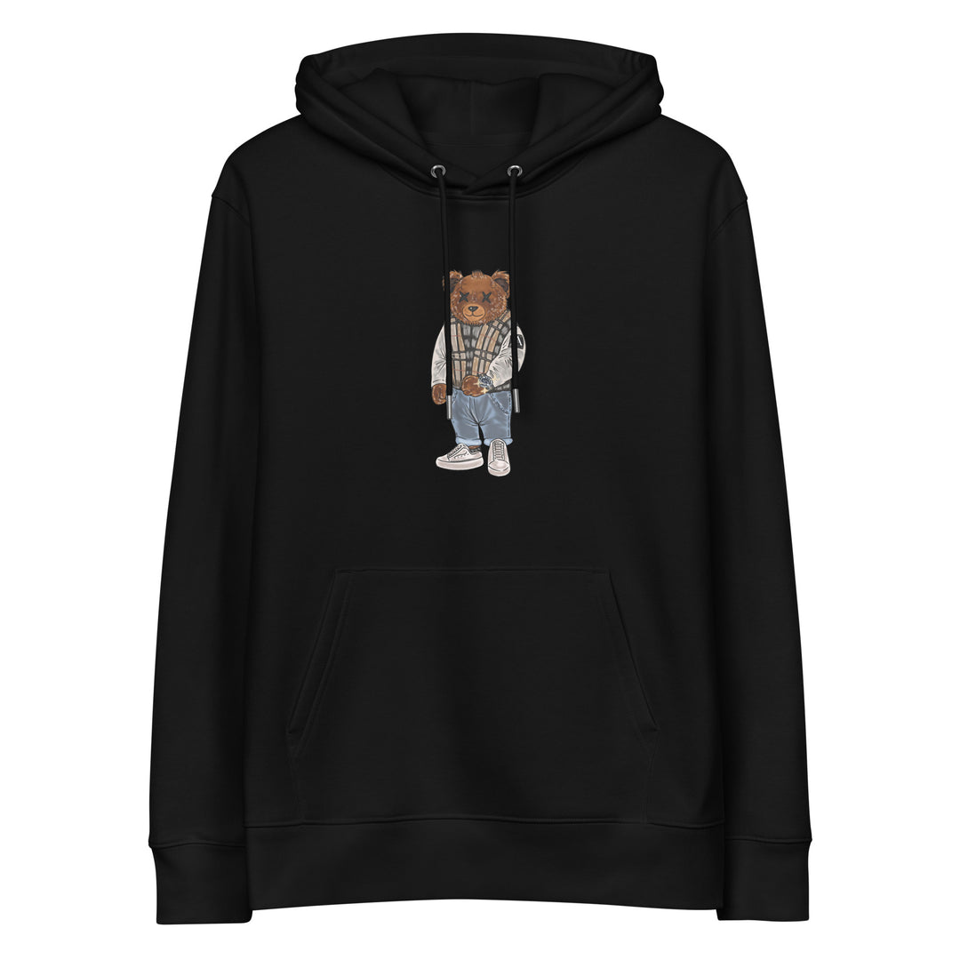 AL DESIGNER TED ESSENTIALS HOODIE - BLACK