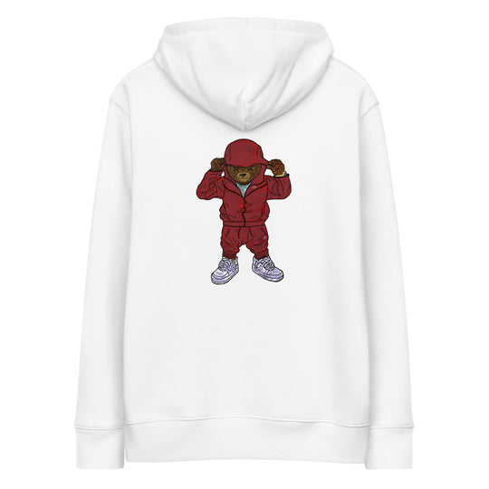 AL TRAPTED BACK ESSENTIALS HOODIE -WHITE