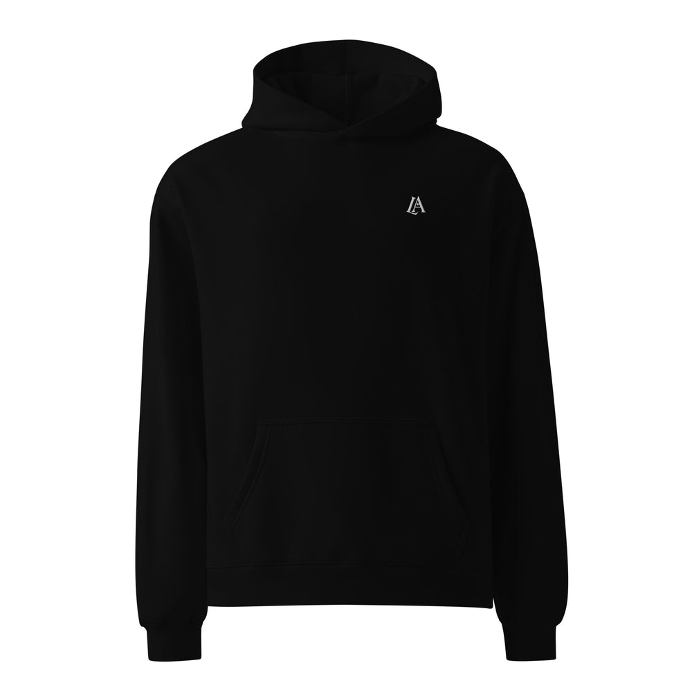 STREETWISE OVERSIZED TED HOODIE - BLACK - Alexander Lorenzi